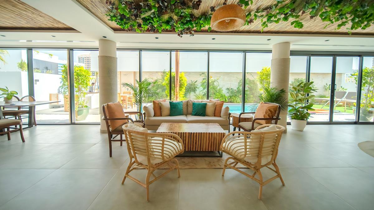 Private villa with pool